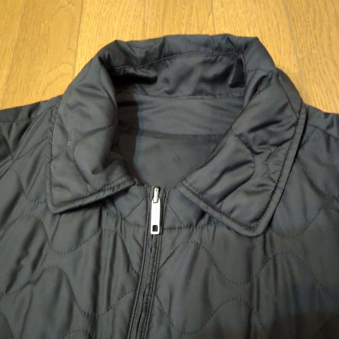 レオナールスポーツ 黒キルティングジャケット リバーシブル