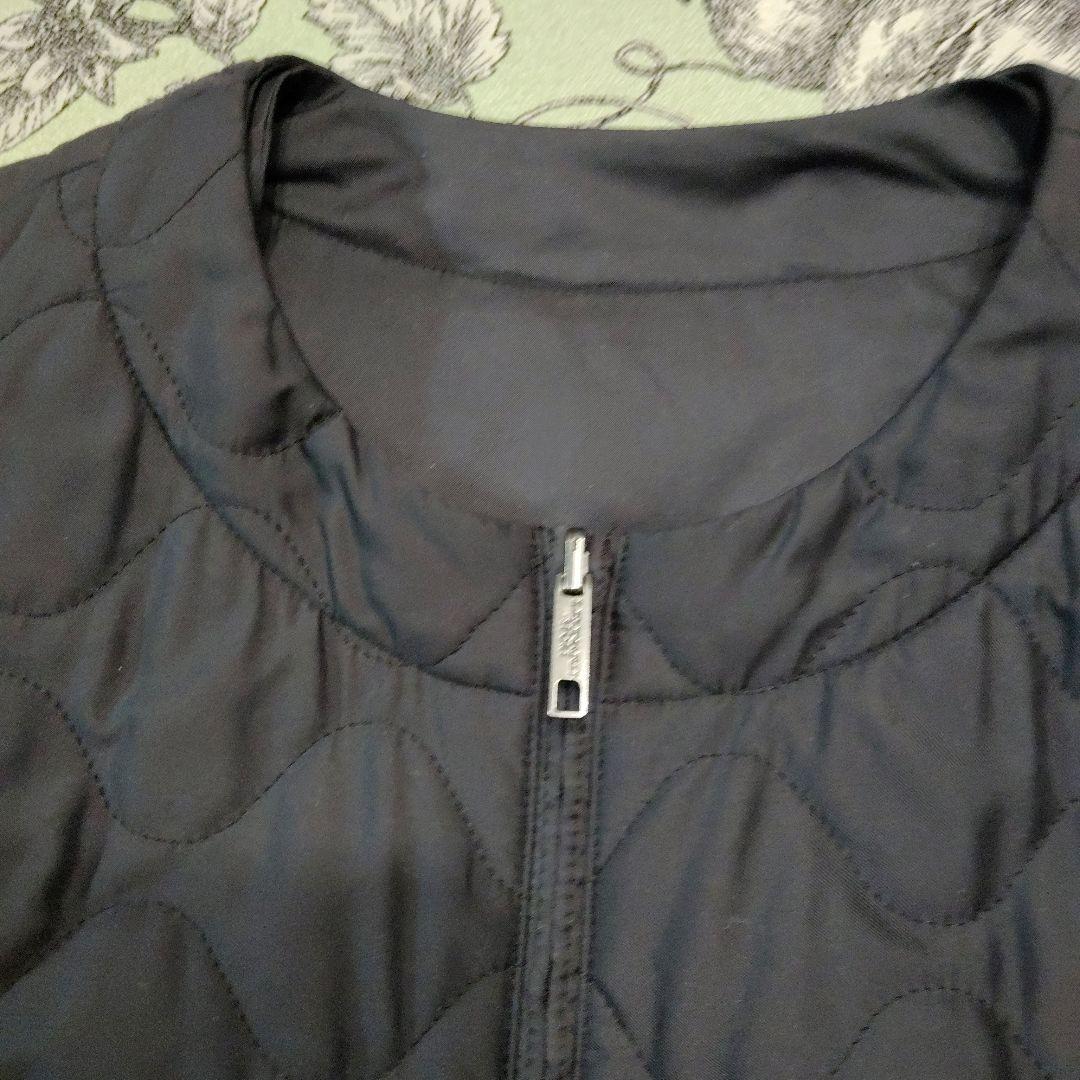 レオナールスポーツ 黒キルティングジャケット リバーシブル