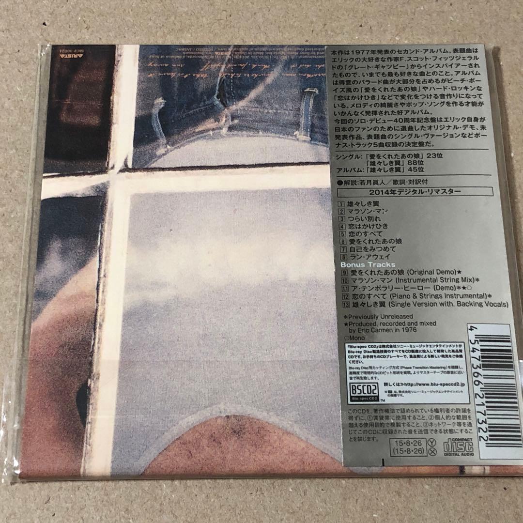 紙ジャケット エリック カルメン Blu-spec CD2 4タイトル
