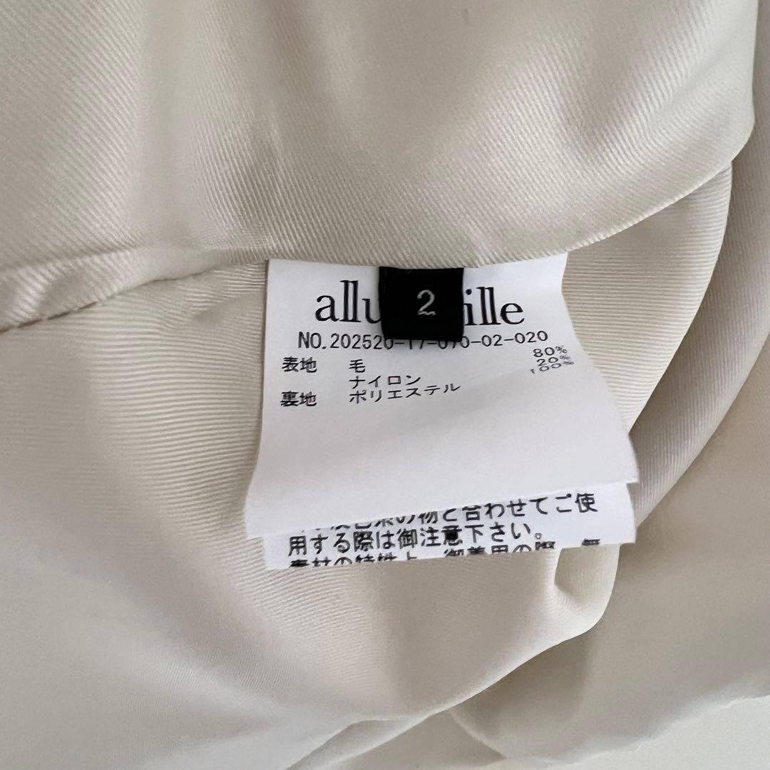 【2025AW】美品 allureville パイルメルトンデザインＰコート