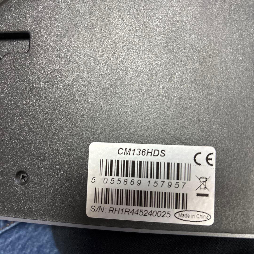 XTRONS フリップダウンモニター ブラック　CM136HDS