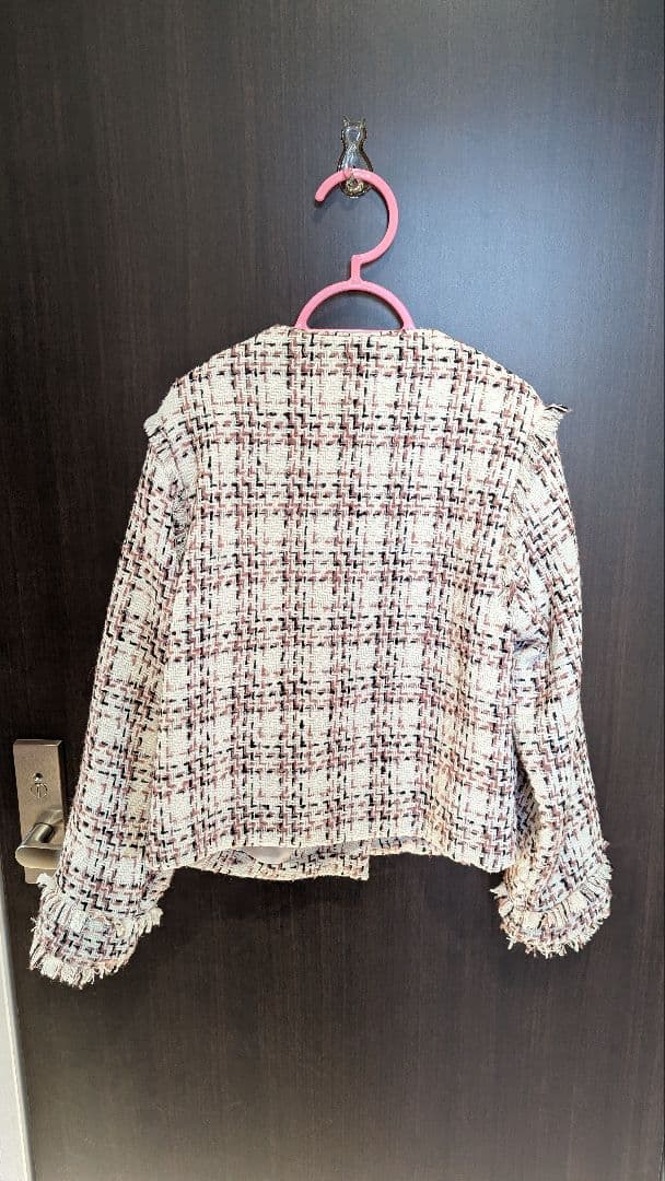 Rora レトロ ツイード スーツ スカート ジャケット 上下セット　130