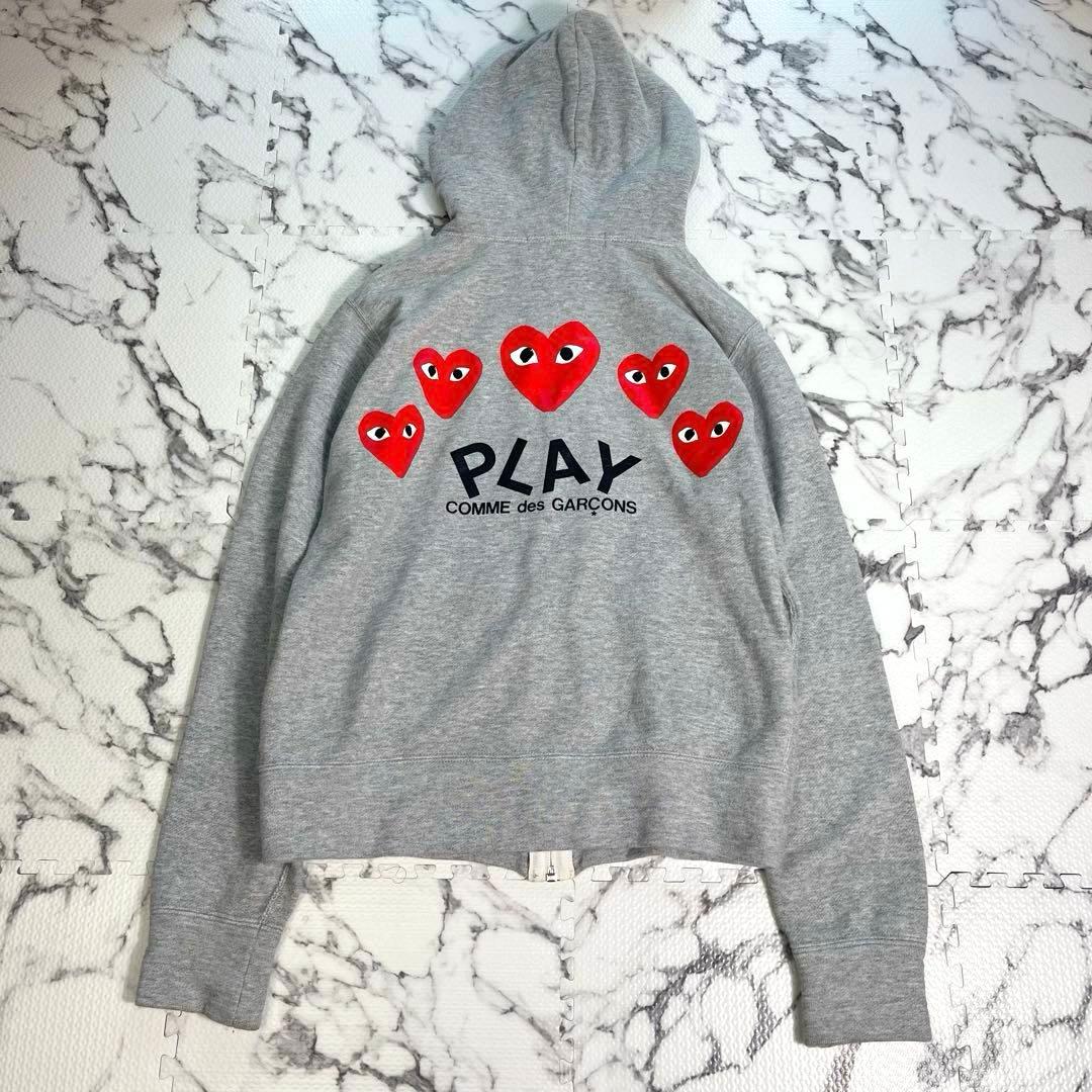 コムデギャルソン　ジップアップパーカー　刺繍