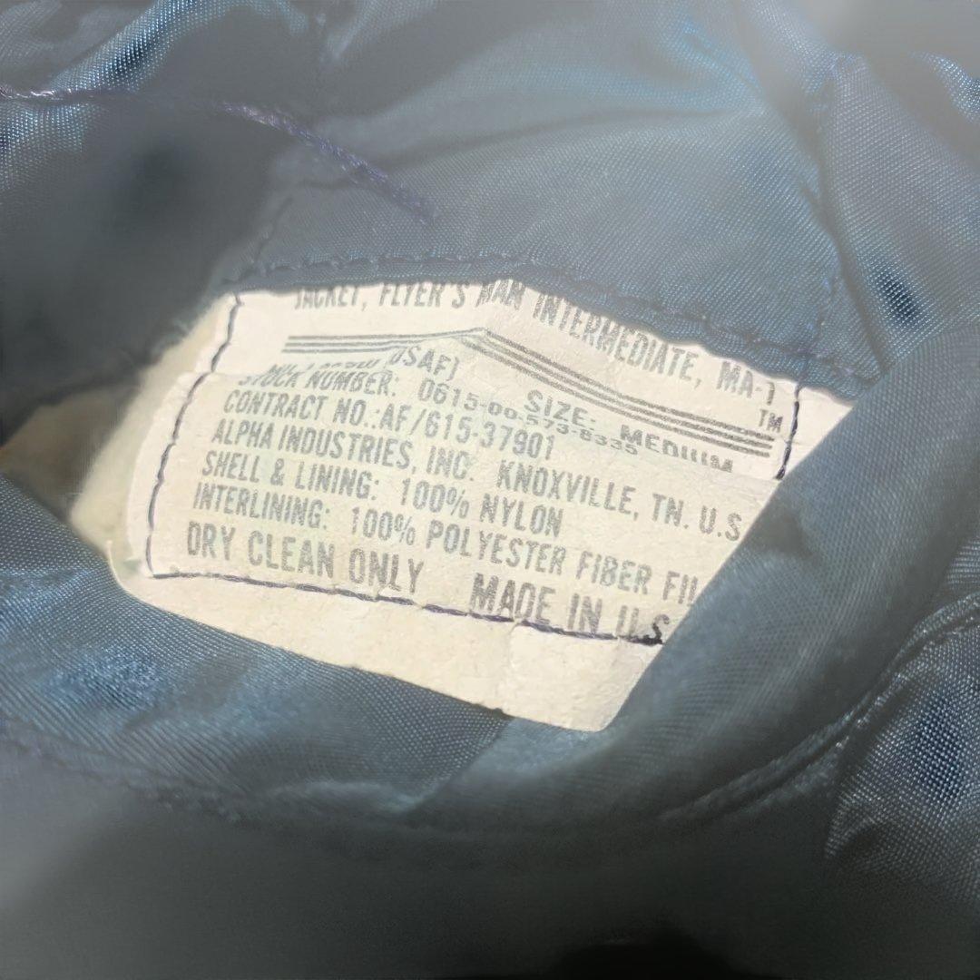 アルファMA-1フライトジャケットUSA製 サイズ表記M