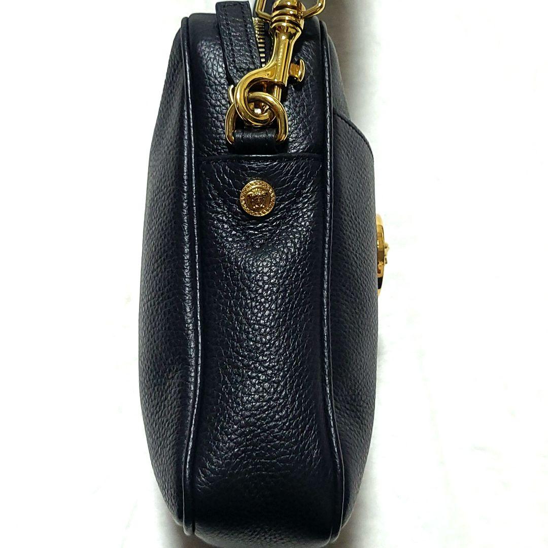 未使用級 ヴェルサーチ　ショルダーバッグ メデューサ グレカ レザー 2WAY