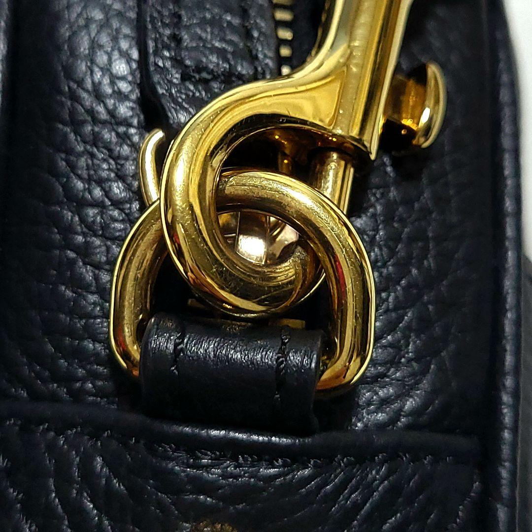 未使用級 ヴェルサーチ　ショルダーバッグ メデューサ グレカ レザー 2WAY