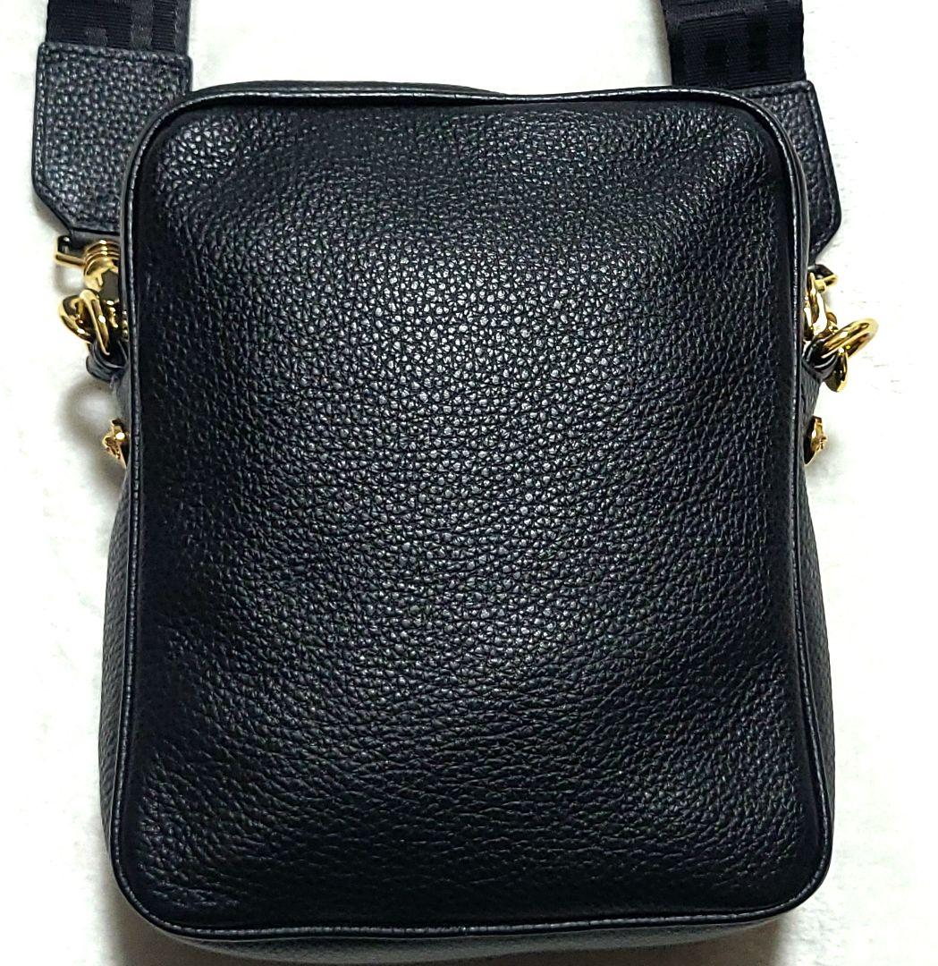 未使用級 ヴェルサーチ　ショルダーバッグ メデューサ グレカ レザー 2WAY
