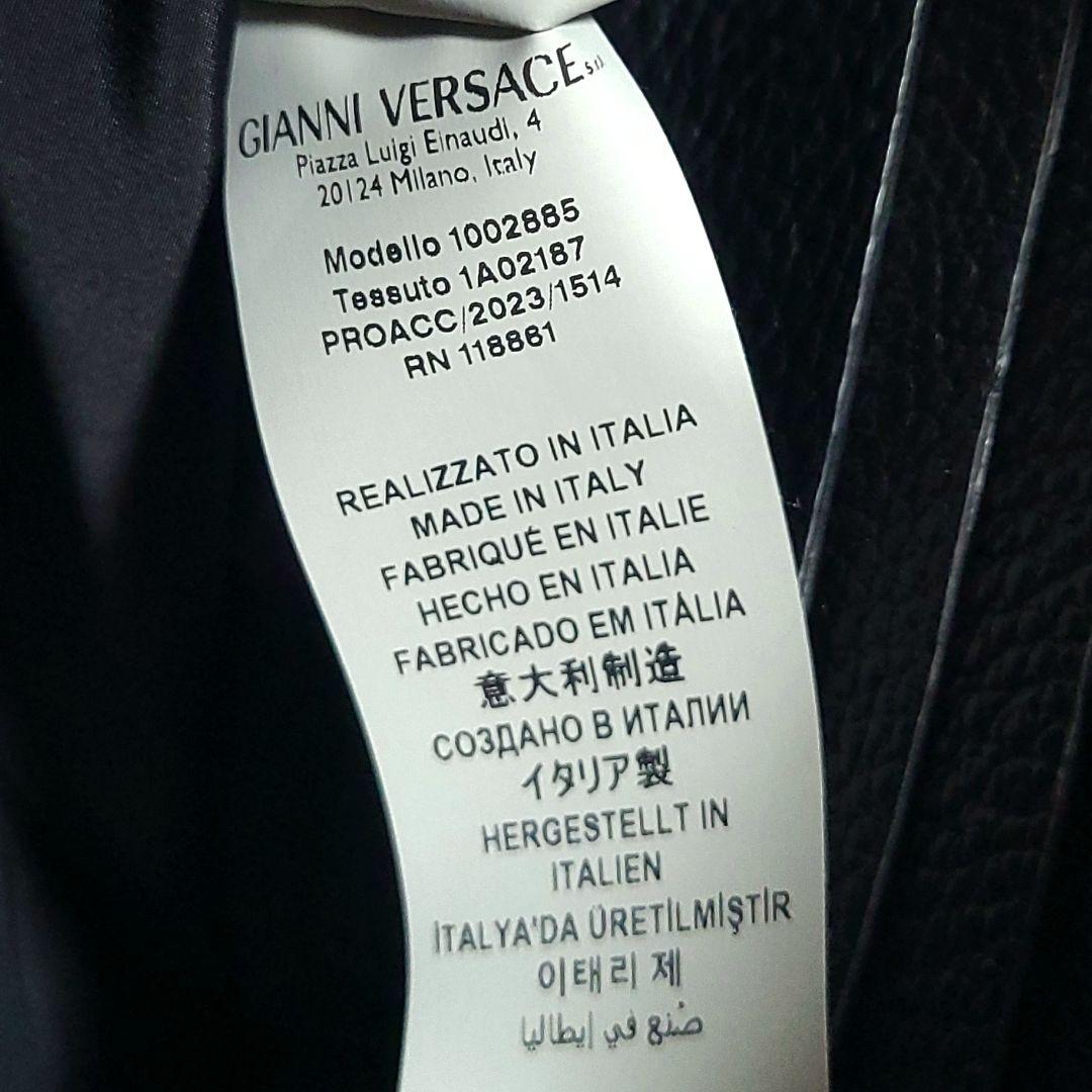 未使用級 ヴェルサーチ　ショルダーバッグ メデューサ グレカ レザー 2WAY