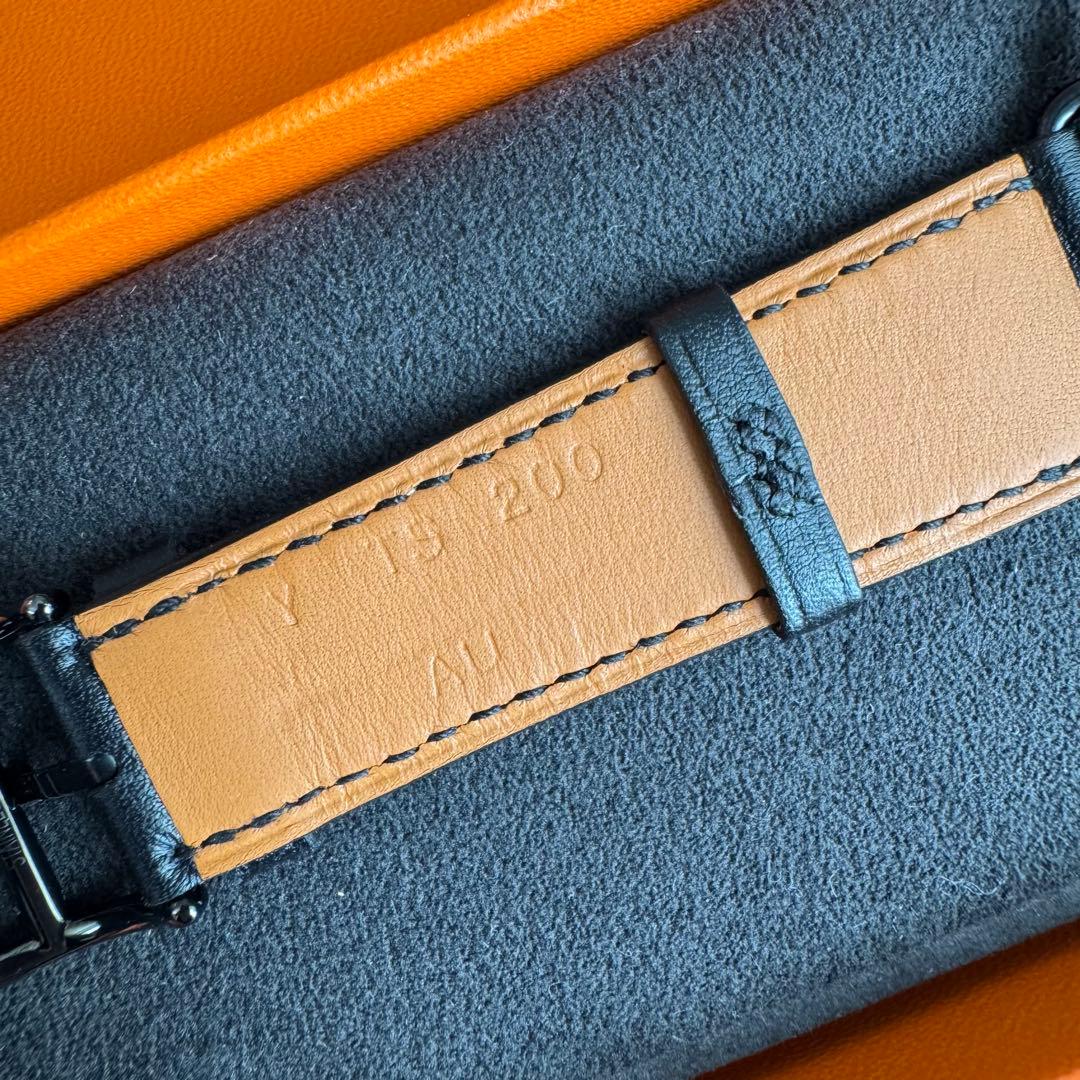 2827 ほぼ未使用　Apple Watch エルメス　ブラックレザーバンド