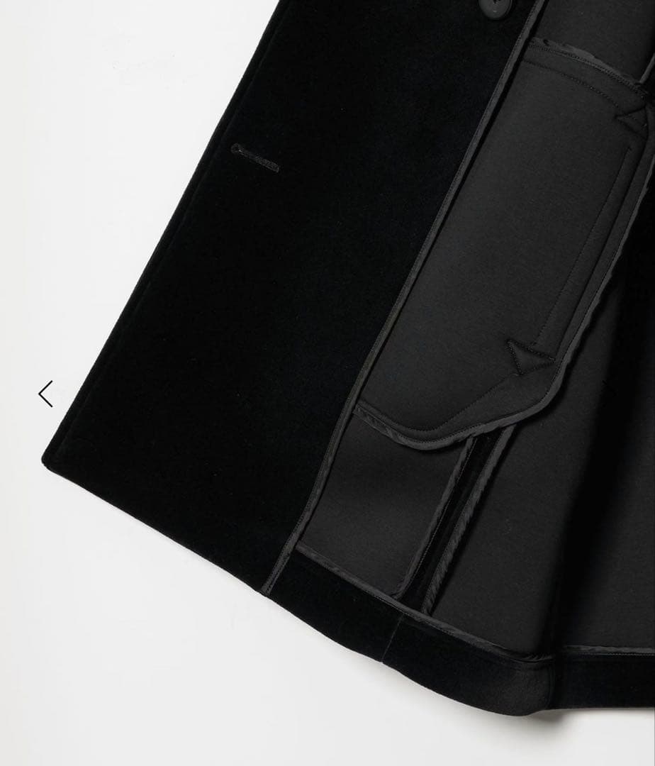 ★ばなな★新品タグ付き＜conte＞ベルベット ボンディング Pコート