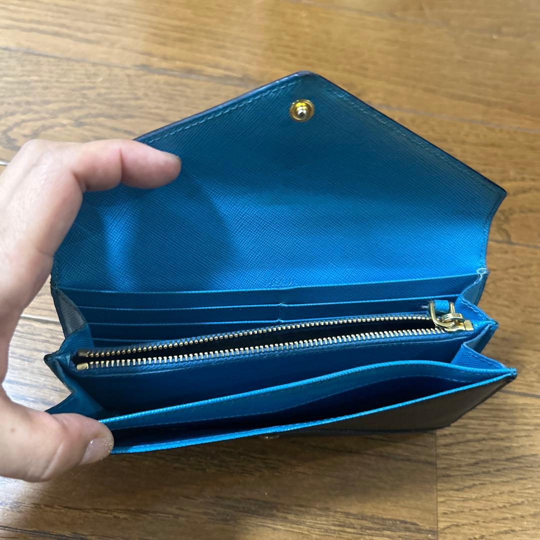 美品 PRADA プラダ 2つ折り 長財布