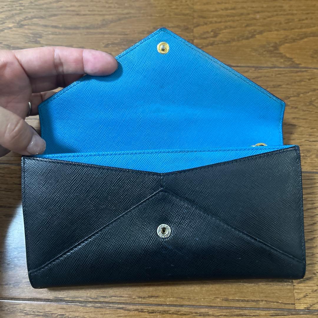 美品 PRADA プラダ 2つ折り 長財布