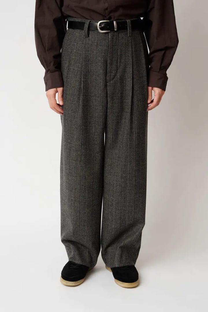 Tweed Check Wide Trousers（ユニバーサルプロダクツ）