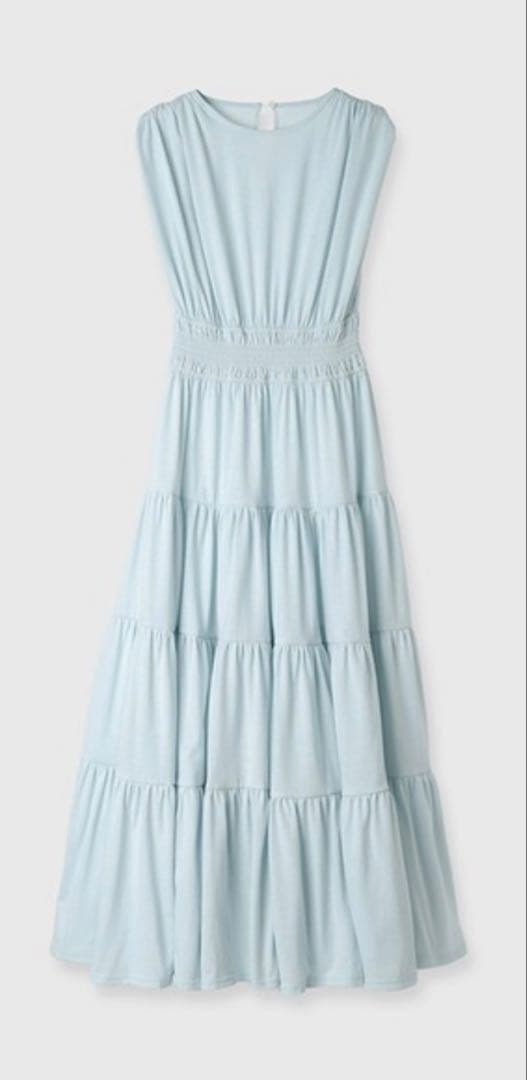 anuans ギャザーティアードカットワンピース アニュアンス