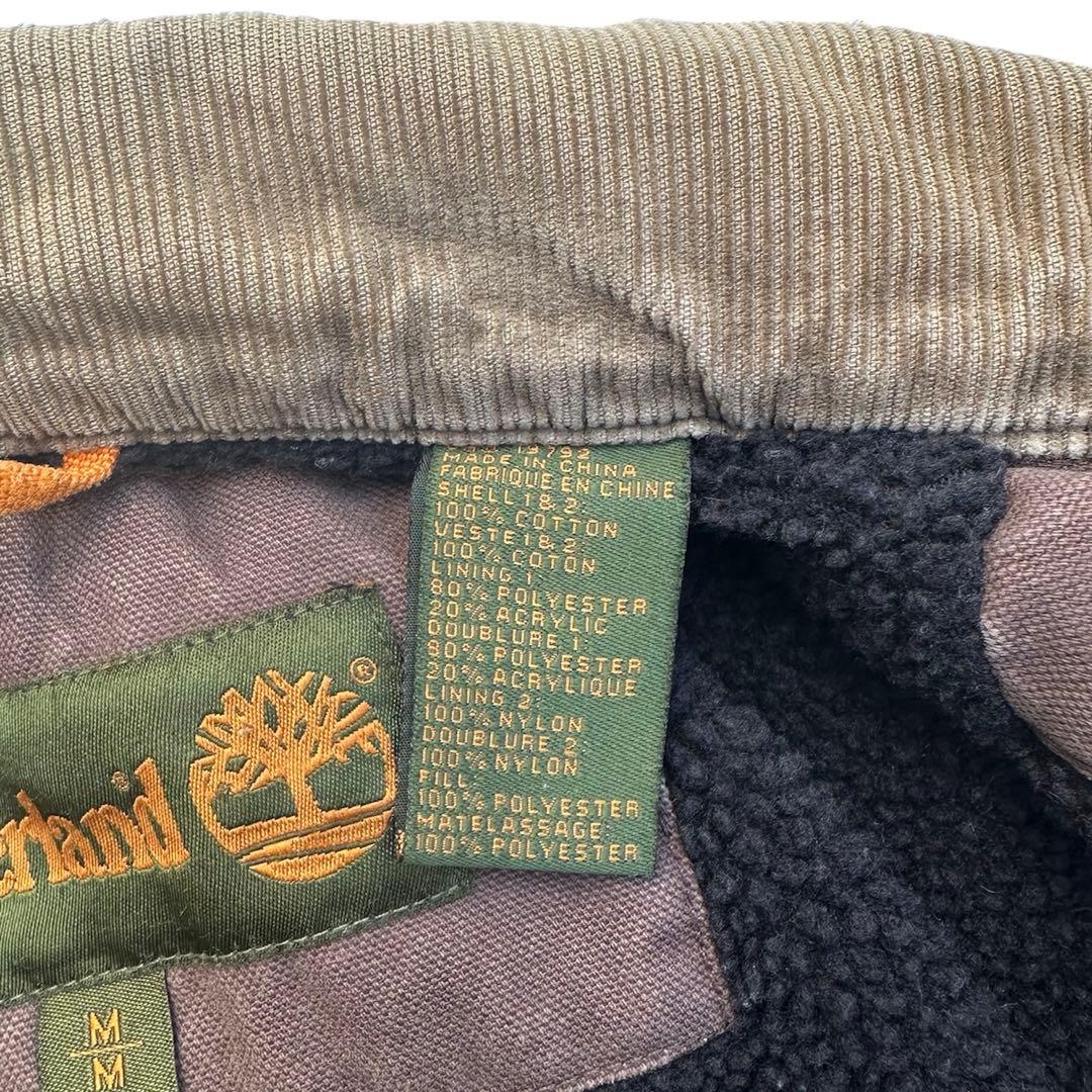 90s ティンバーランド ダックジャケット 裏地ボア ブラウン フェード M