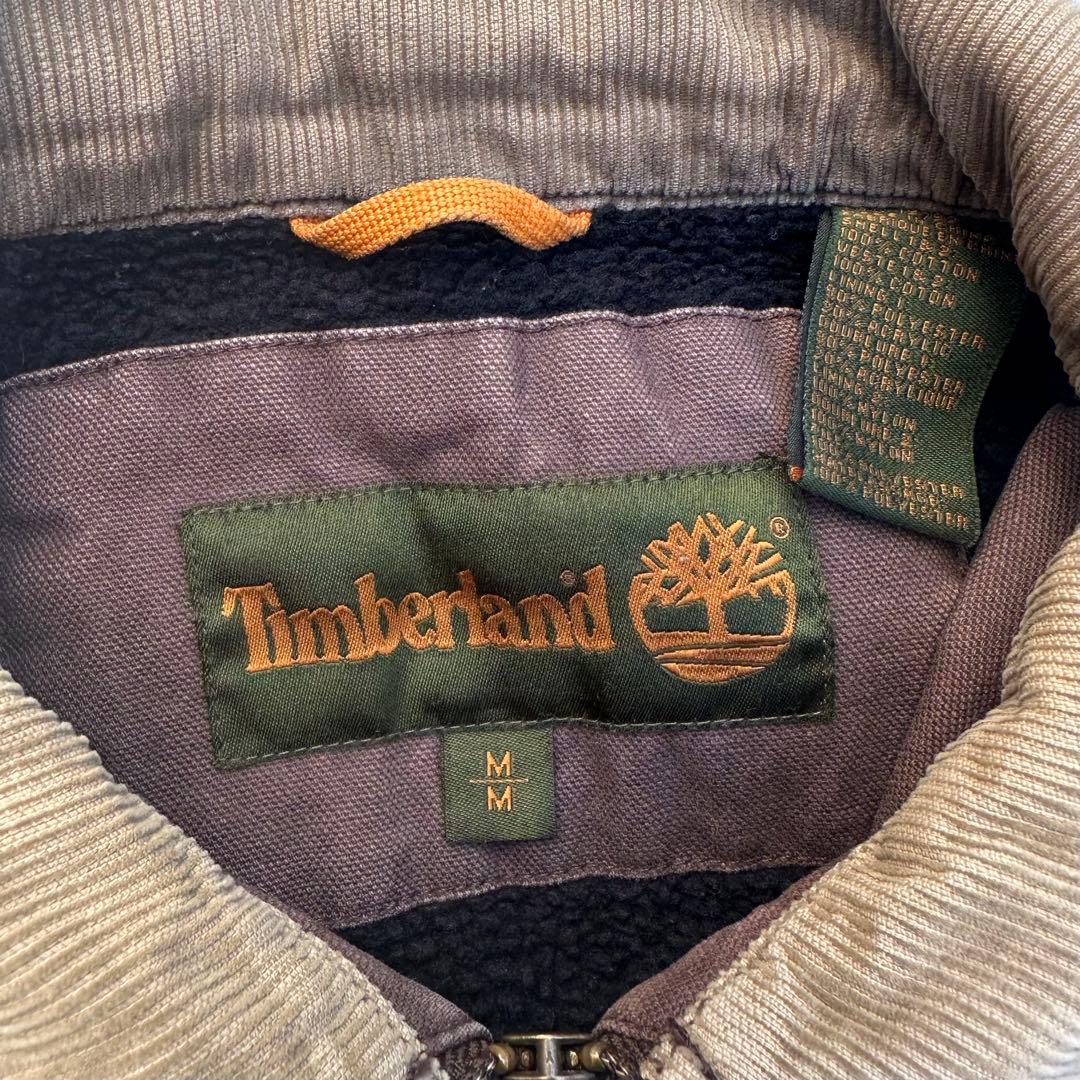 90s ティンバーランド ダックジャケット 裏地ボア ブラウン フェード M