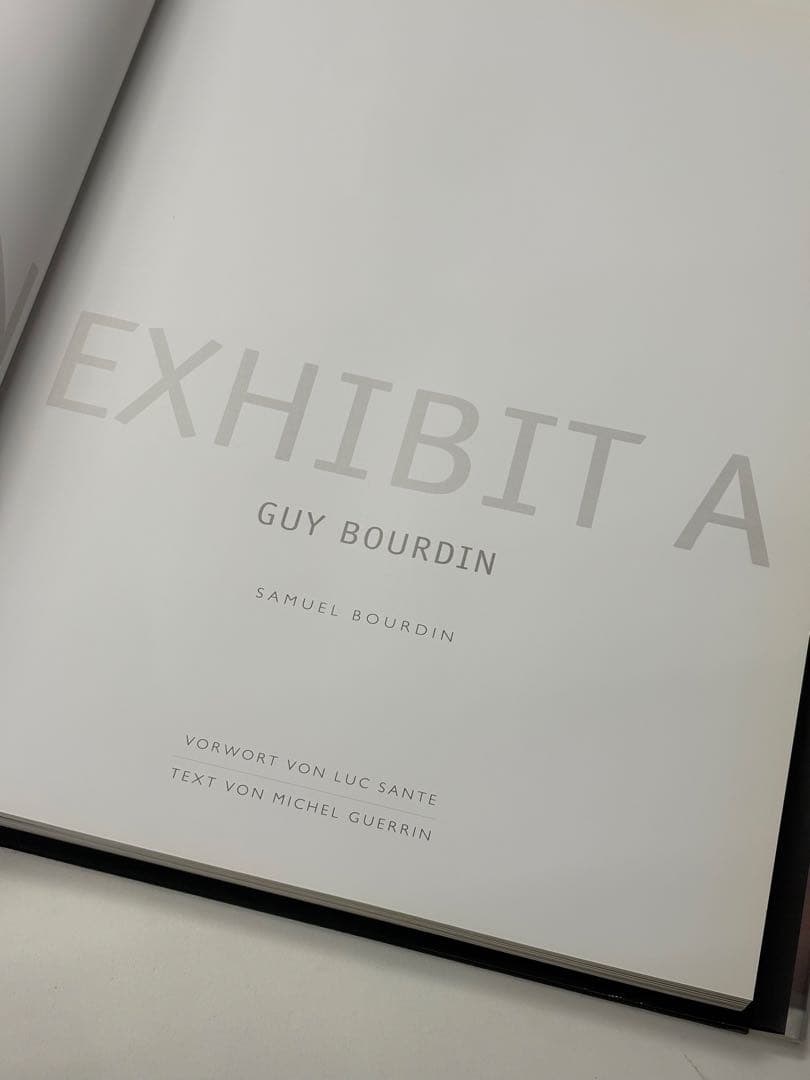 GUY BOURDIN \" EXHIBIT A \"写真集 大型本