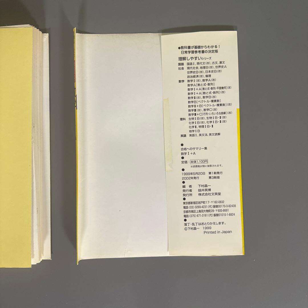 裁断済 下村晶一 大学入試 読むだけでわかる 合格へのサマリー集、最速攻略など