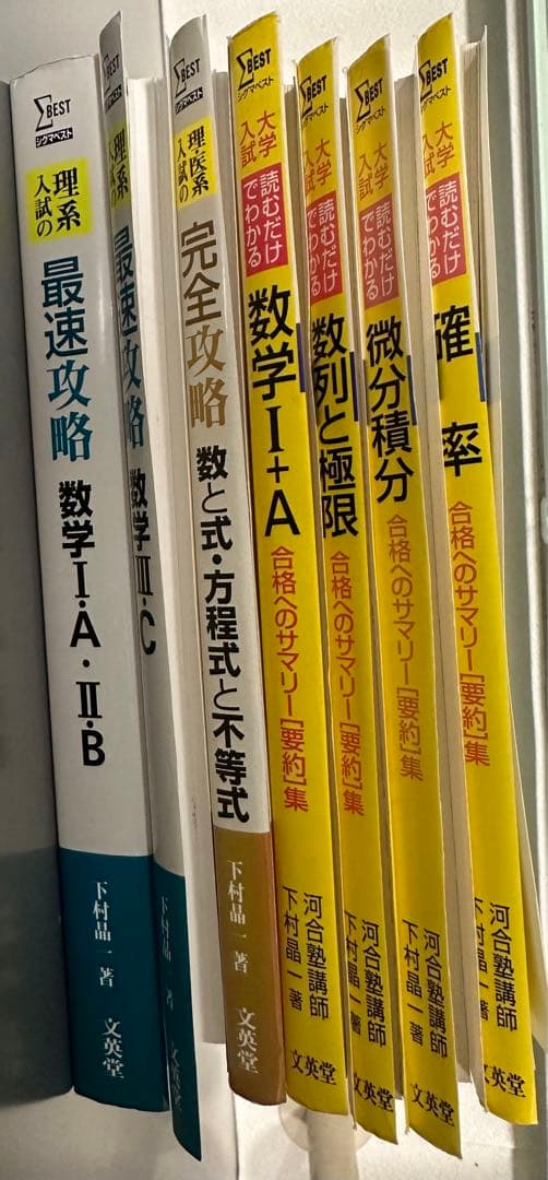 裁断済 下村晶一 大学入試 読むだけでわかる 合格へのサマリー集、最速攻略など