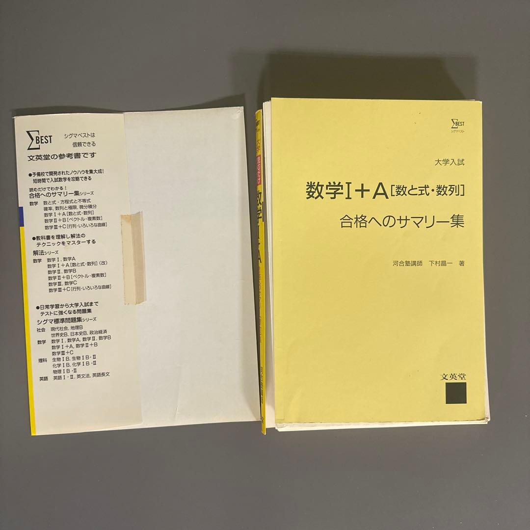 裁断済 下村晶一 大学入試 読むだけでわかる 合格へのサマリー集、最速攻略など