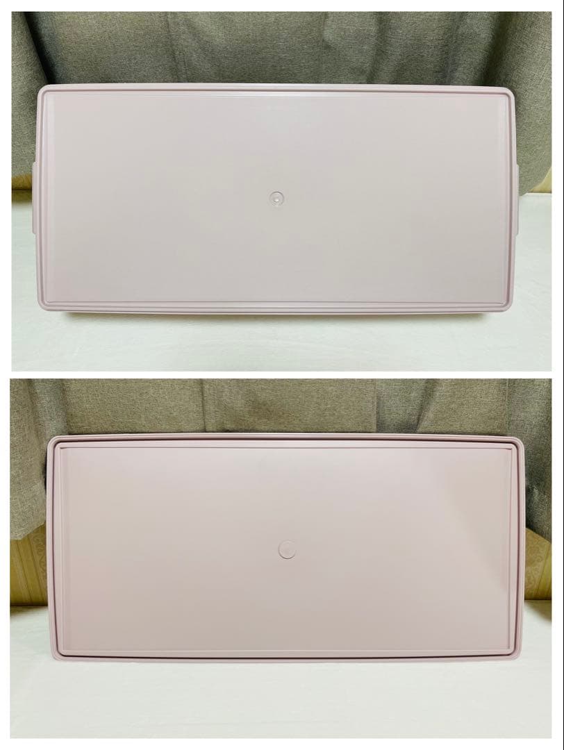 2個セット/タッパーウェア/ディープ/ロング/スーパーケース/ピンク/廃番