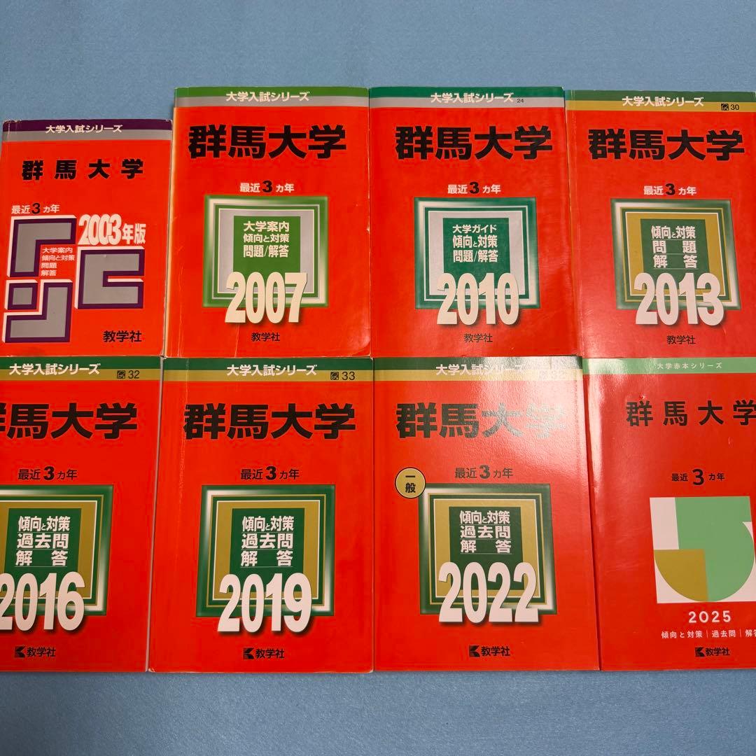 赤本　群馬大学　医学部　2000年～2024年 24年分