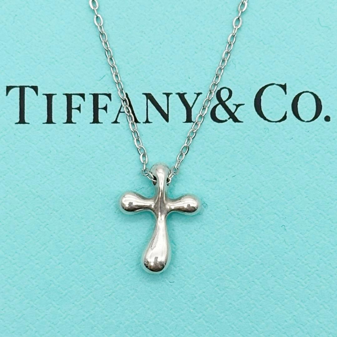 美品◎ ティファニー スモールクロス ネックレス ペンダント シルバー925