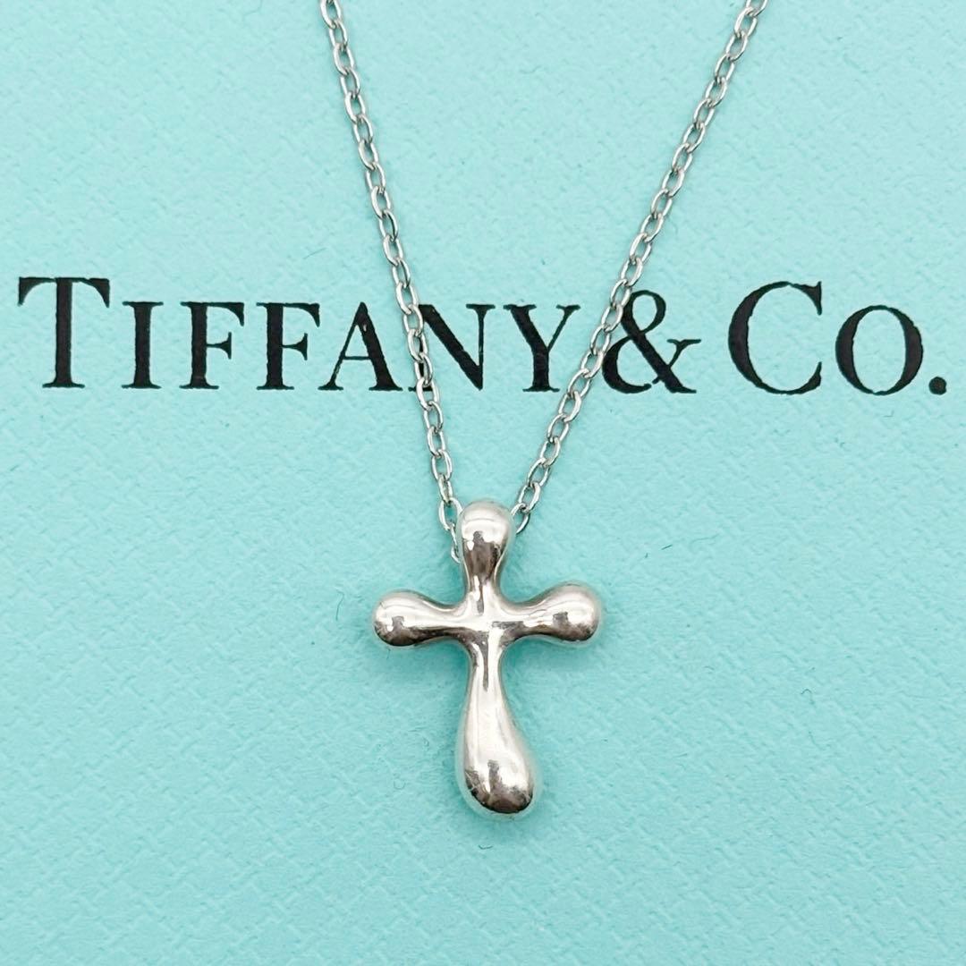 美品◎ ティファニー スモールクロス ネックレス ペンダント シルバー925