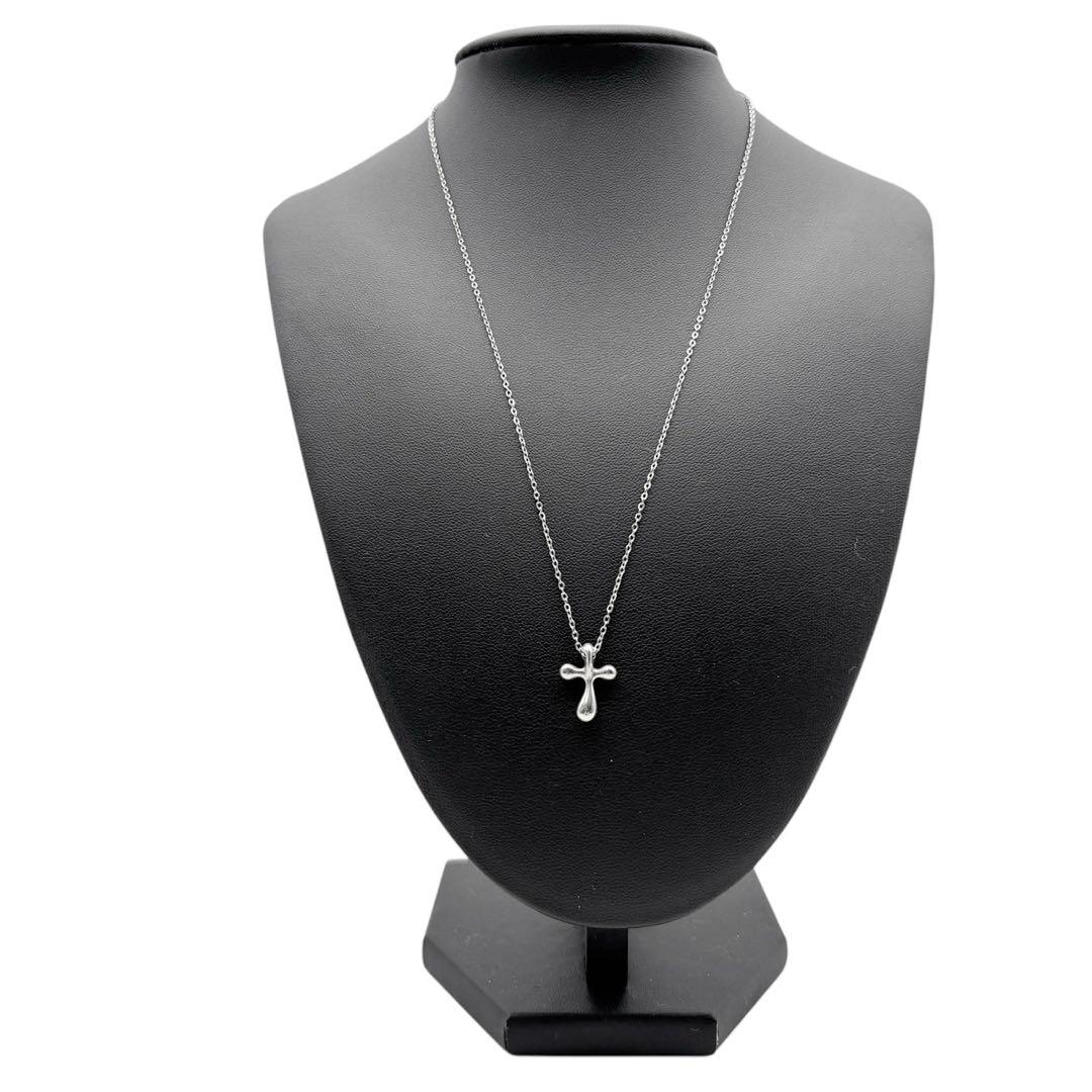 美品◎ ティファニー スモールクロス ネックレス ペンダント シルバー925