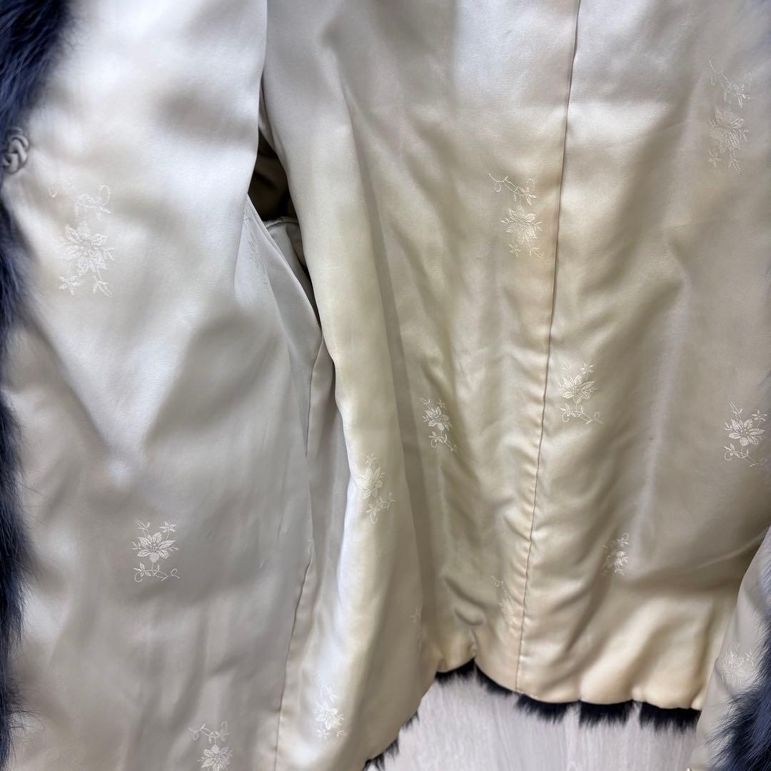 【SAGA FOX 】11号 高級フォックス コート ブルーグレー