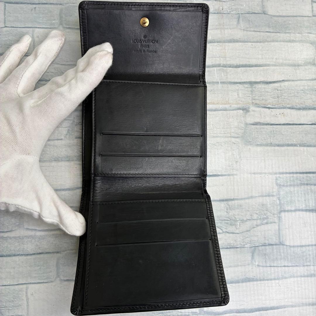 美品　50 VUITTON ルイヴィトン　エピ 二つ折り財布　Ｗホック eu4