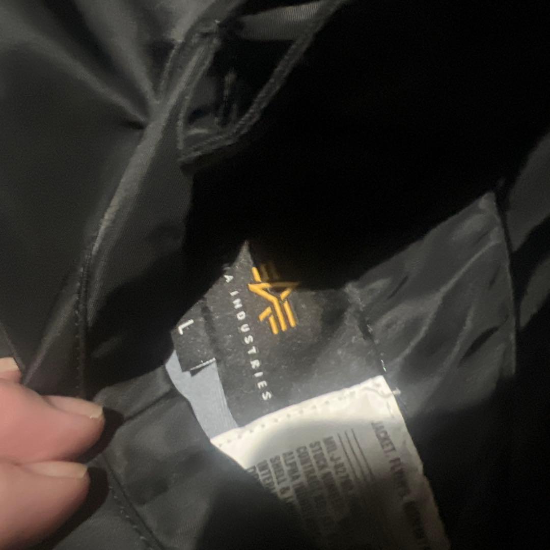 ALPHA INDUSTRIES ブラック MA-1 ジャケット L