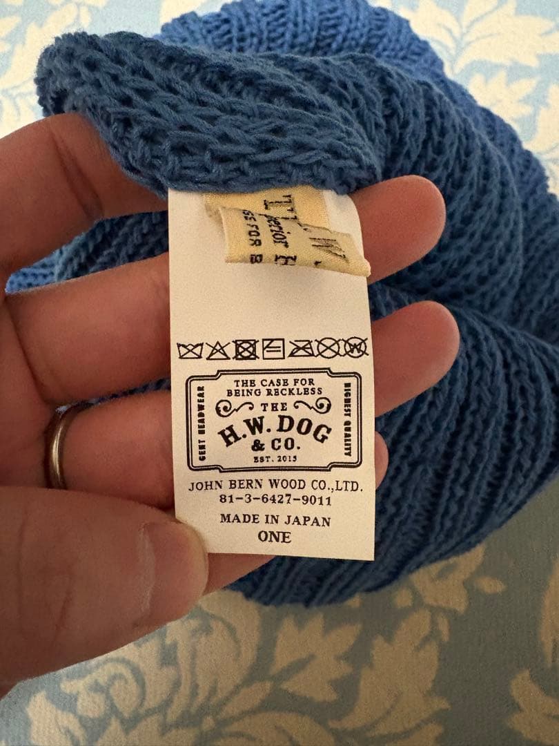 THE H.W.DOG&CO. ニット帽 CHUNKY CABLE BEANIE