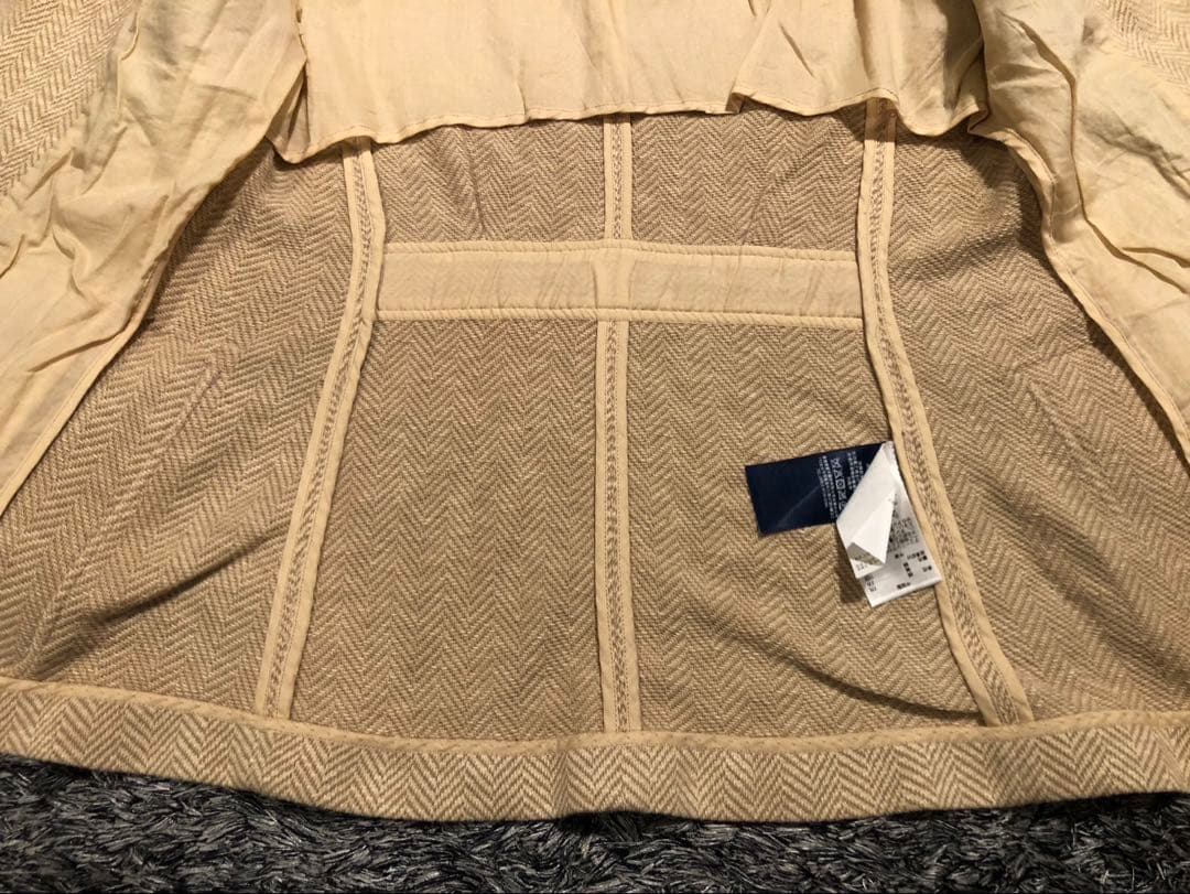 【新品未使用タグ付き】Ralph Lauren ベージュ ジャケット綿絹シルク込