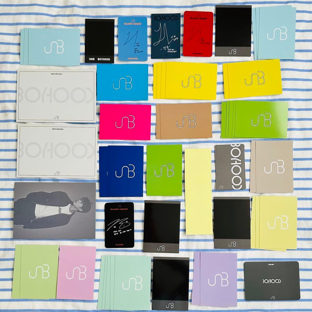 サイン入　UNB トレカ フォトカ ポスカ ステッカー CD & DVDセット