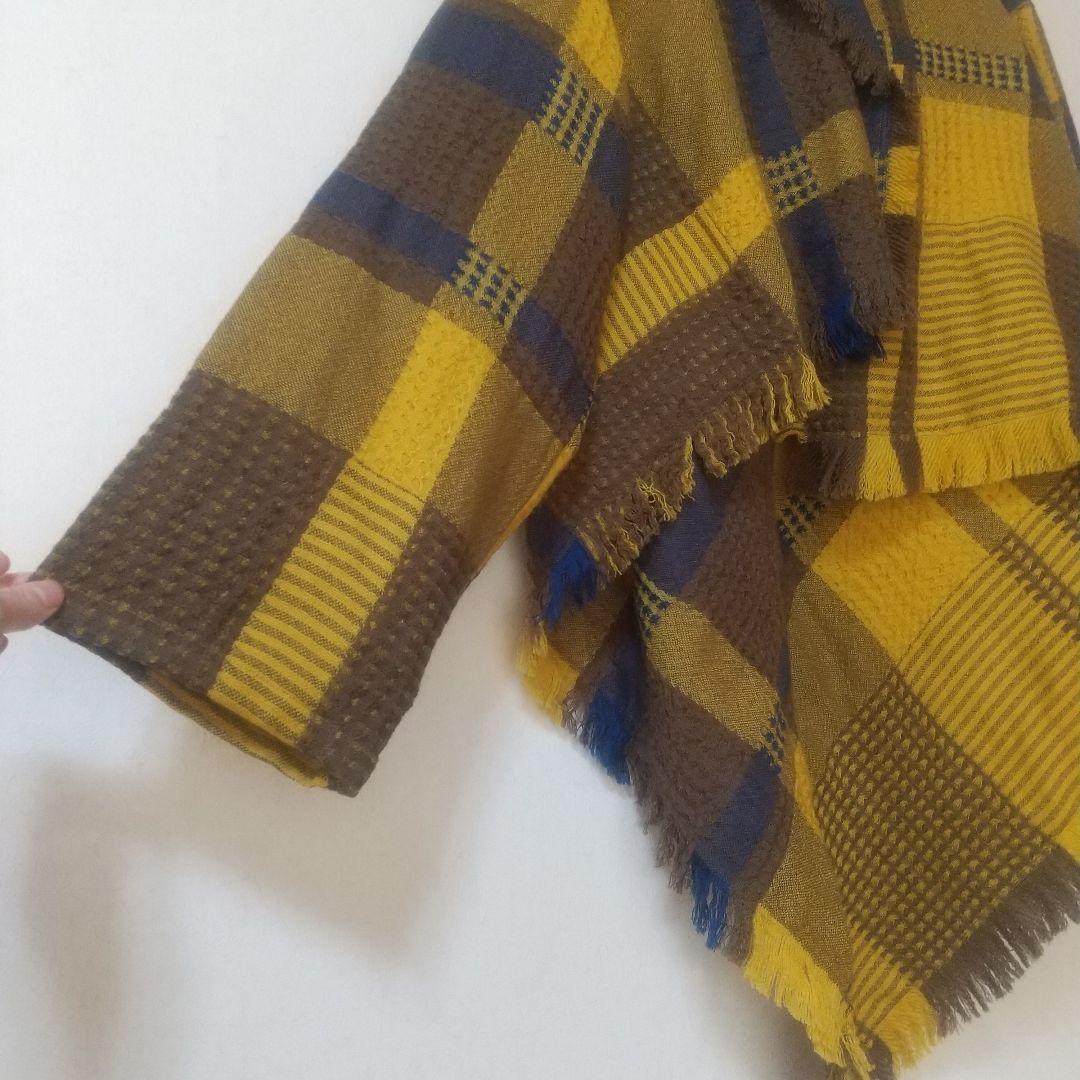 くまくまもんもん専用！センソユニコ 慈雨　ポンチョ風コート　チェック　フード