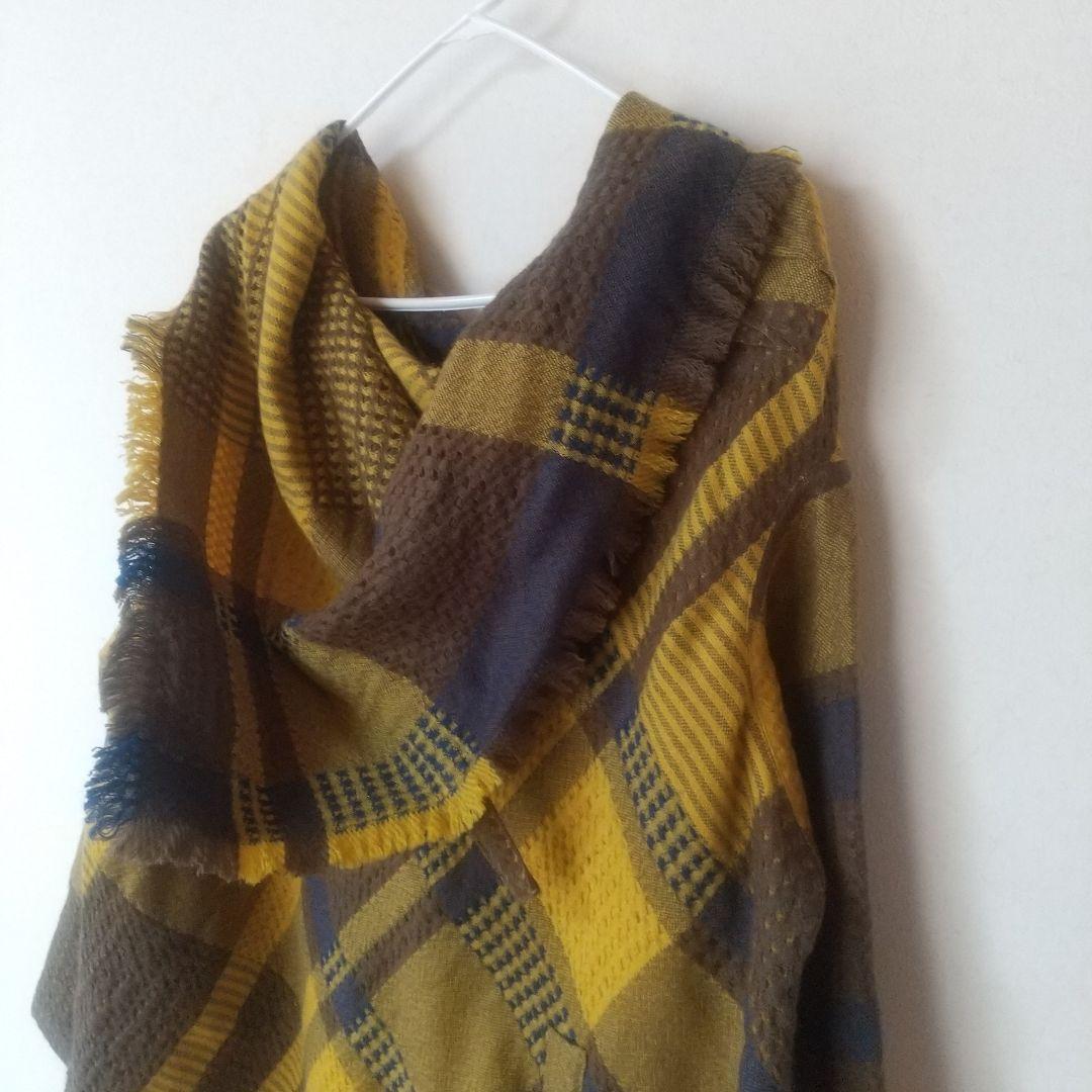 くまくまもんもん専用！センソユニコ 慈雨　ポンチョ風コート　チェック　フード