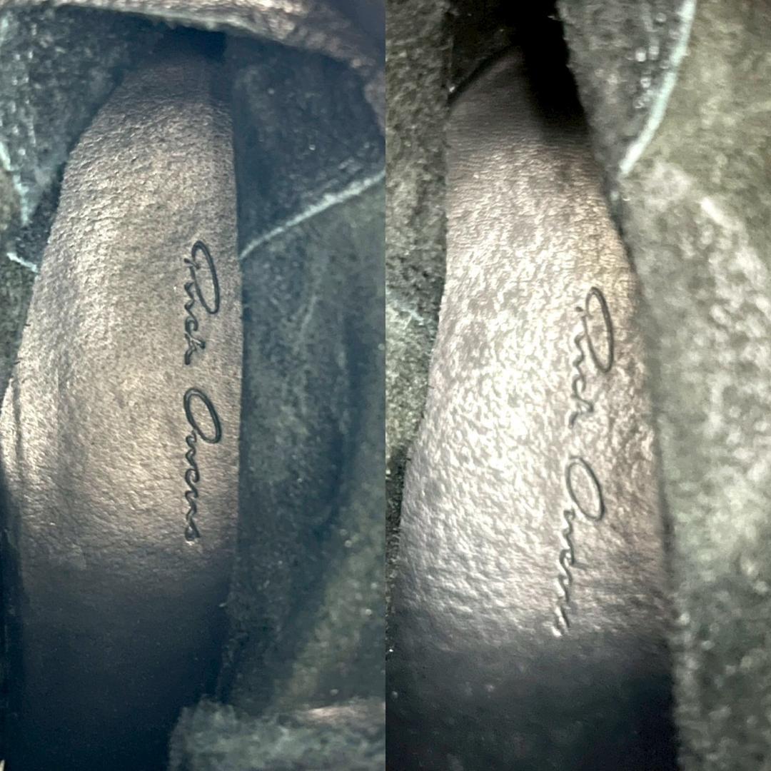 希少　リックオウエンス　バスケットクリーパー　センタージップ　ブーツ　黒ブラック