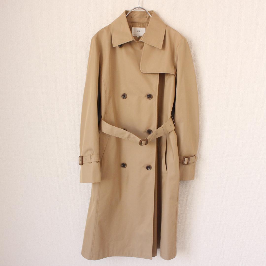 【極美品】23区 トレンチコート Mサイズ 23SS ベージュ ロング丈