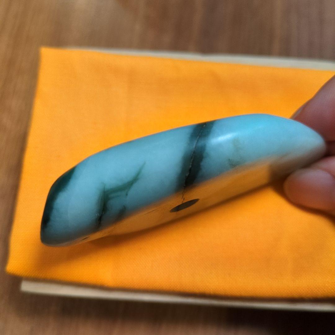 糸魚川産 翡翠 ヒスイ 祭器 斧形 1.18kg 天然石 希少 レア