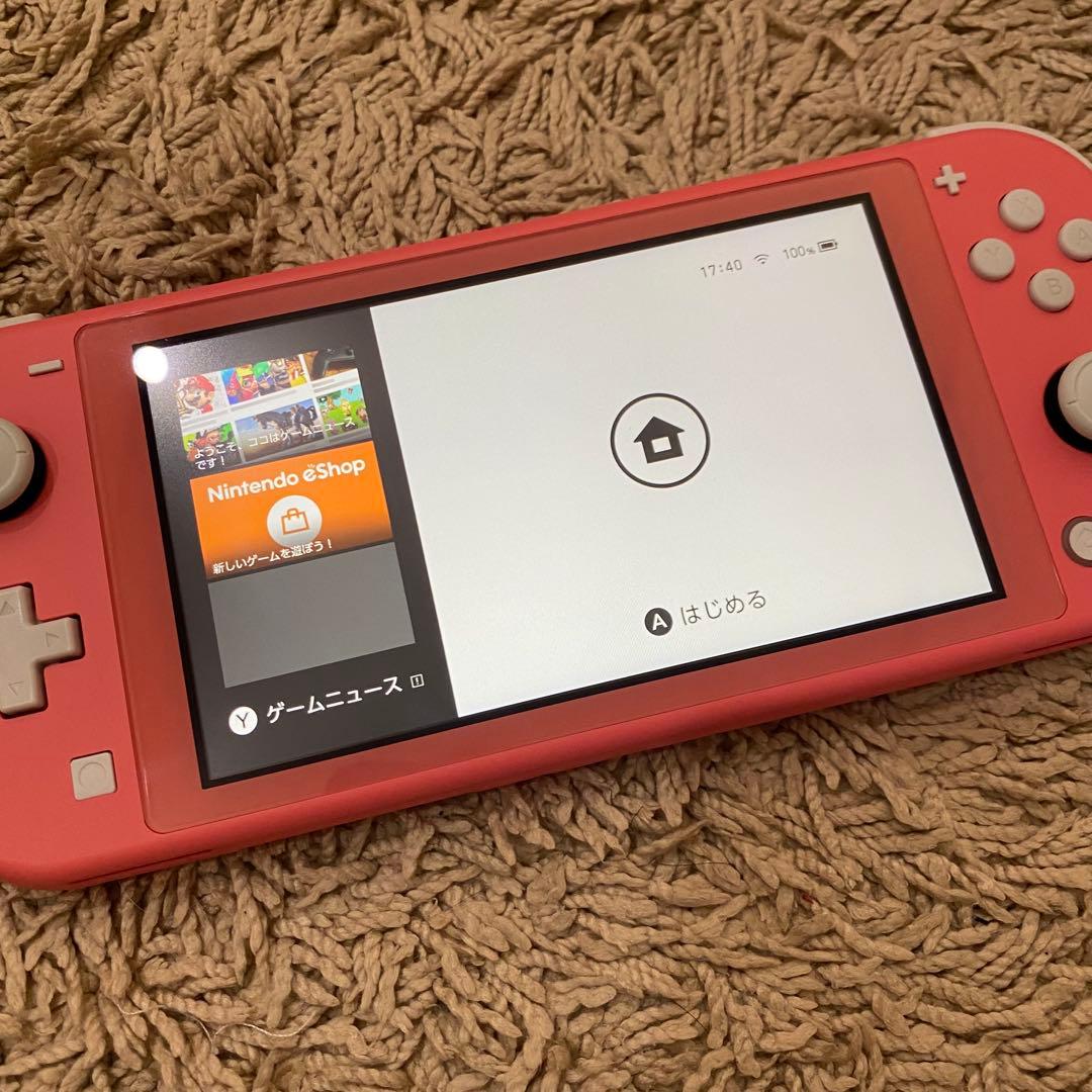美品】Nintendo Switch Liteスイッチライト　コーラルピンク本体