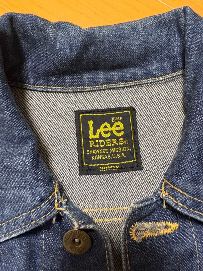 M 濃紺 90s Lee カウボーイ デニム ジャケット 1st ファースト