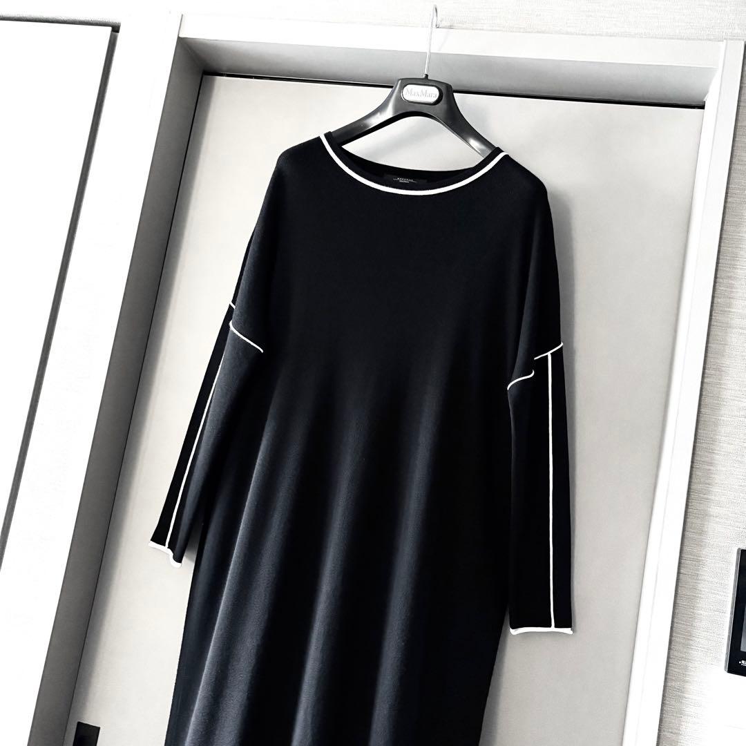 新品同様‼️マックスマーラ さらさら　ふんわりシルエット ニットワンピース