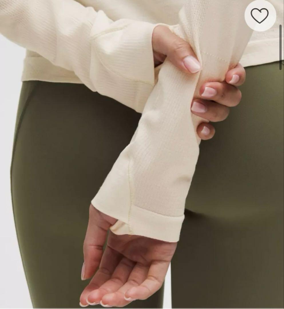 新品⭐️lululemon Swiftly ウール長袖シャツLight Ivory