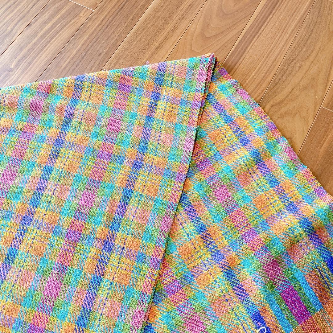 HERMES　エルメス　ブランケット　ウール　マドラスチェック　正規品　送料無料