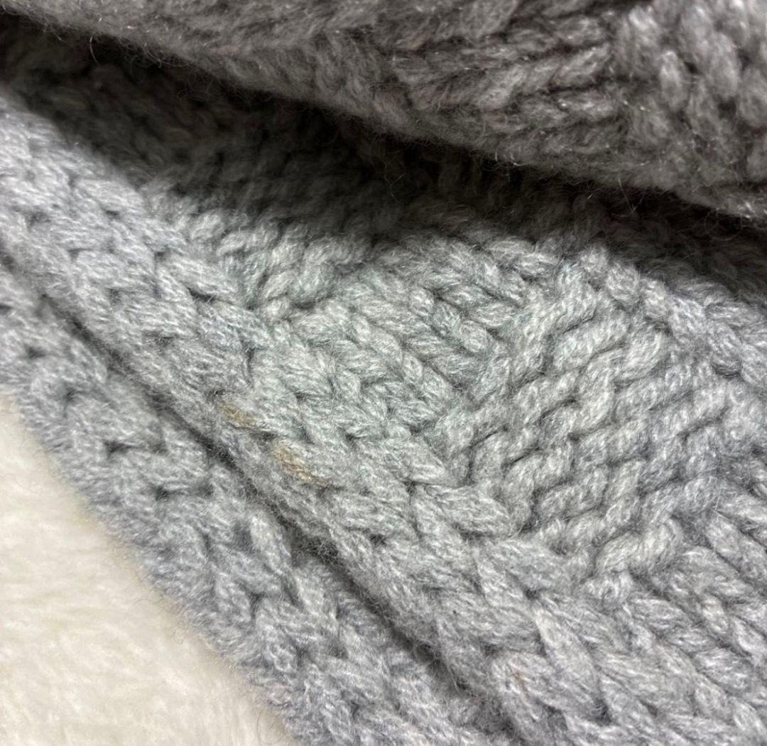 LOUIS VUITTON エシャルプ　ヘルシンキ　カシミヤ マフラー　グレー