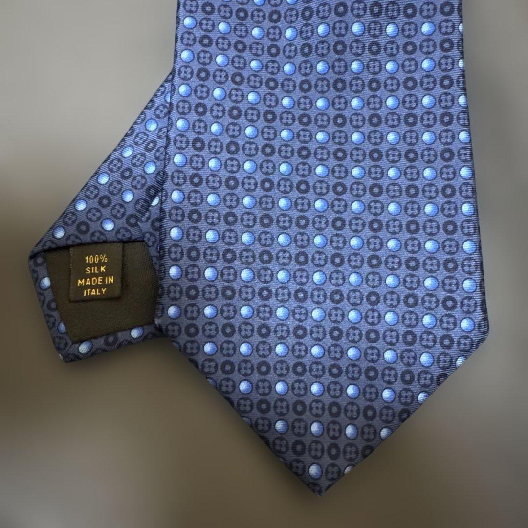 LOUIS VUITTON ルイヴィトン モノグラムフラワー ドット ネクタイ