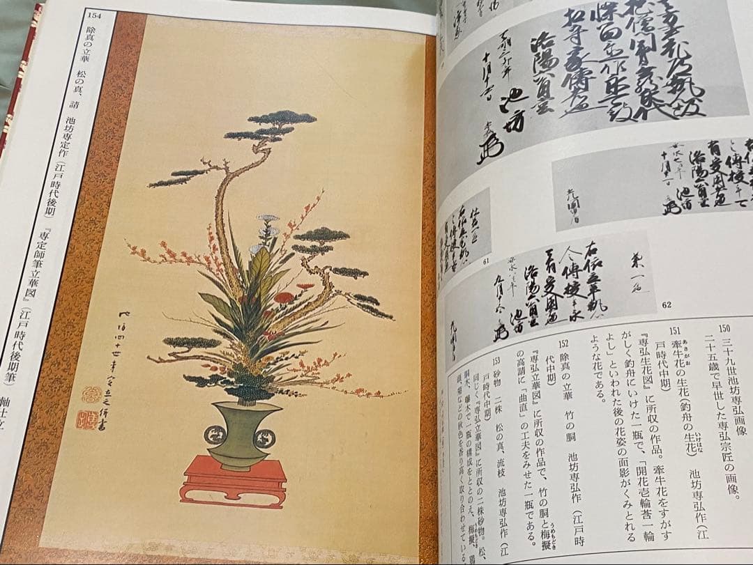 「池坊歴代家元花伝」　華道 池坊　専門書