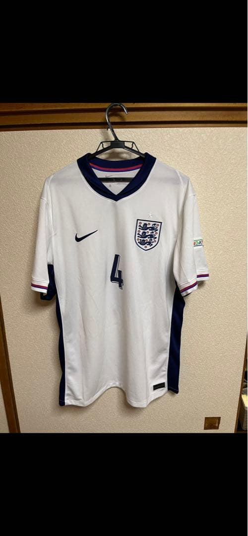 イングランド代表 Nike サッカーユニフォーム Rice 4 Lサイズ