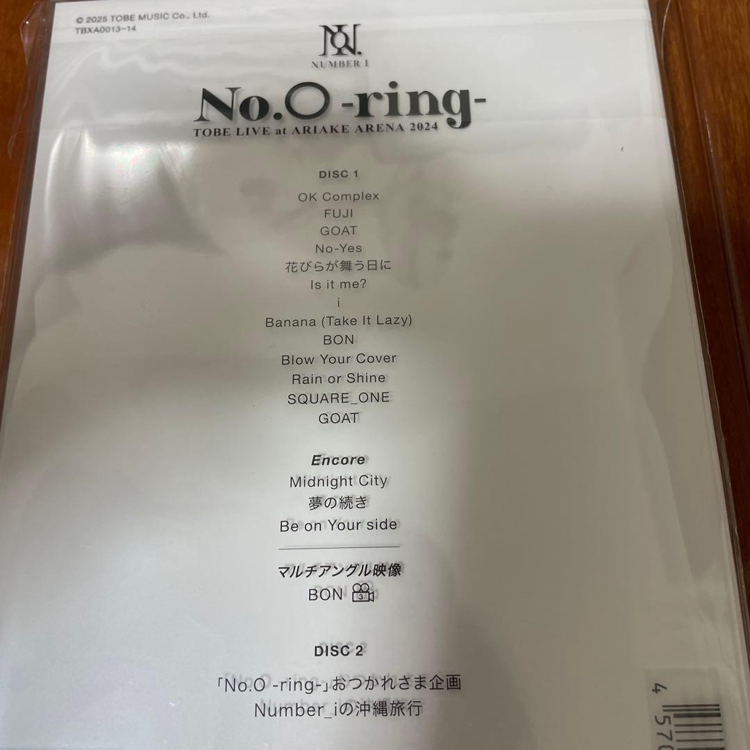 【新品未開封】Number_i No.○-ring DVD初回限定盤